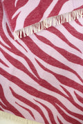 Wolldecke / Kuscheldecke WILD lavender / wine