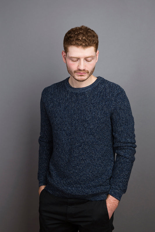 Rib Sweater dark ocean - Coudre Berlin