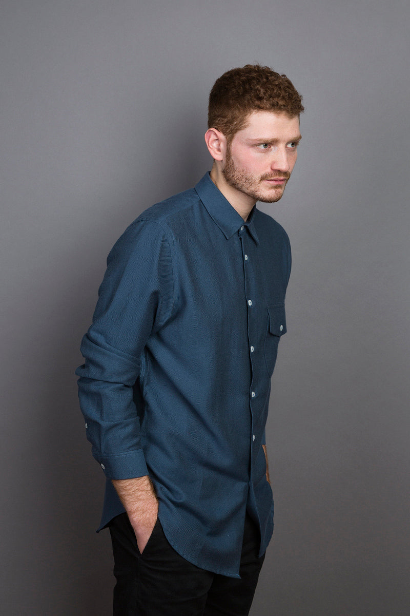 Kent Collar Shirt blue - Coudre Berlin