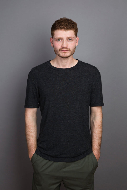 Cozy Loose Fit T-Shirt graphite - Coudre Berlin