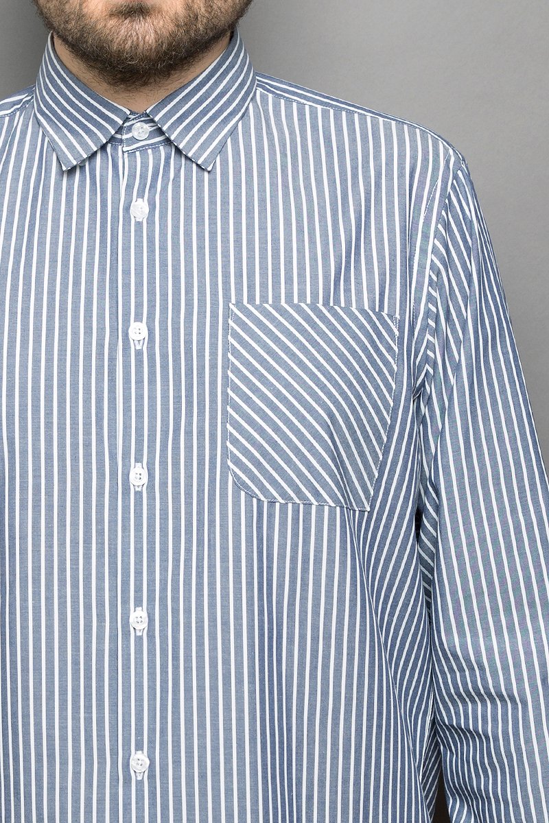 Kent Collar Shirt blue stripes - Coudre Berlin
