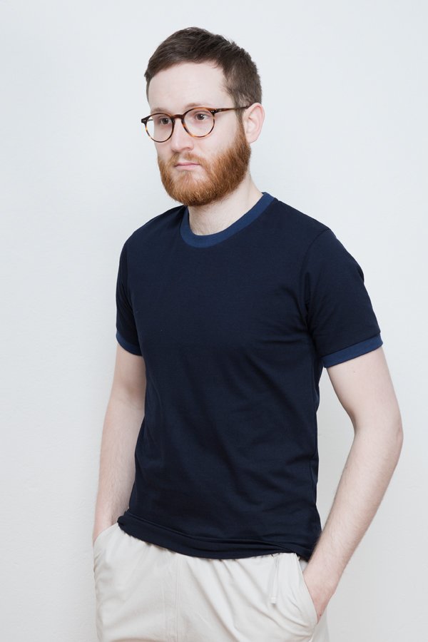 Contrast Collar T-Shirt - Coudre Berlin