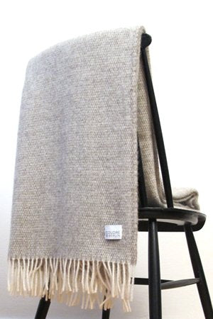 Wolldecke / Kuscheldecke Pickstitch limestone - Coudre Berlin