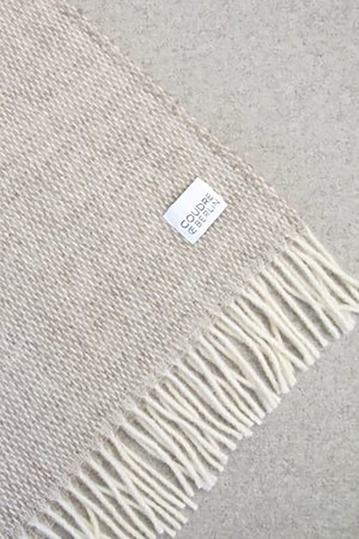 Wolldecke / Kuscheldecke Pickstitch limestone - Coudre Berlin