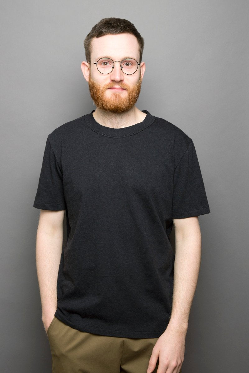 Wool Loose Fit T-Shirt graphite - Coudre Berlin