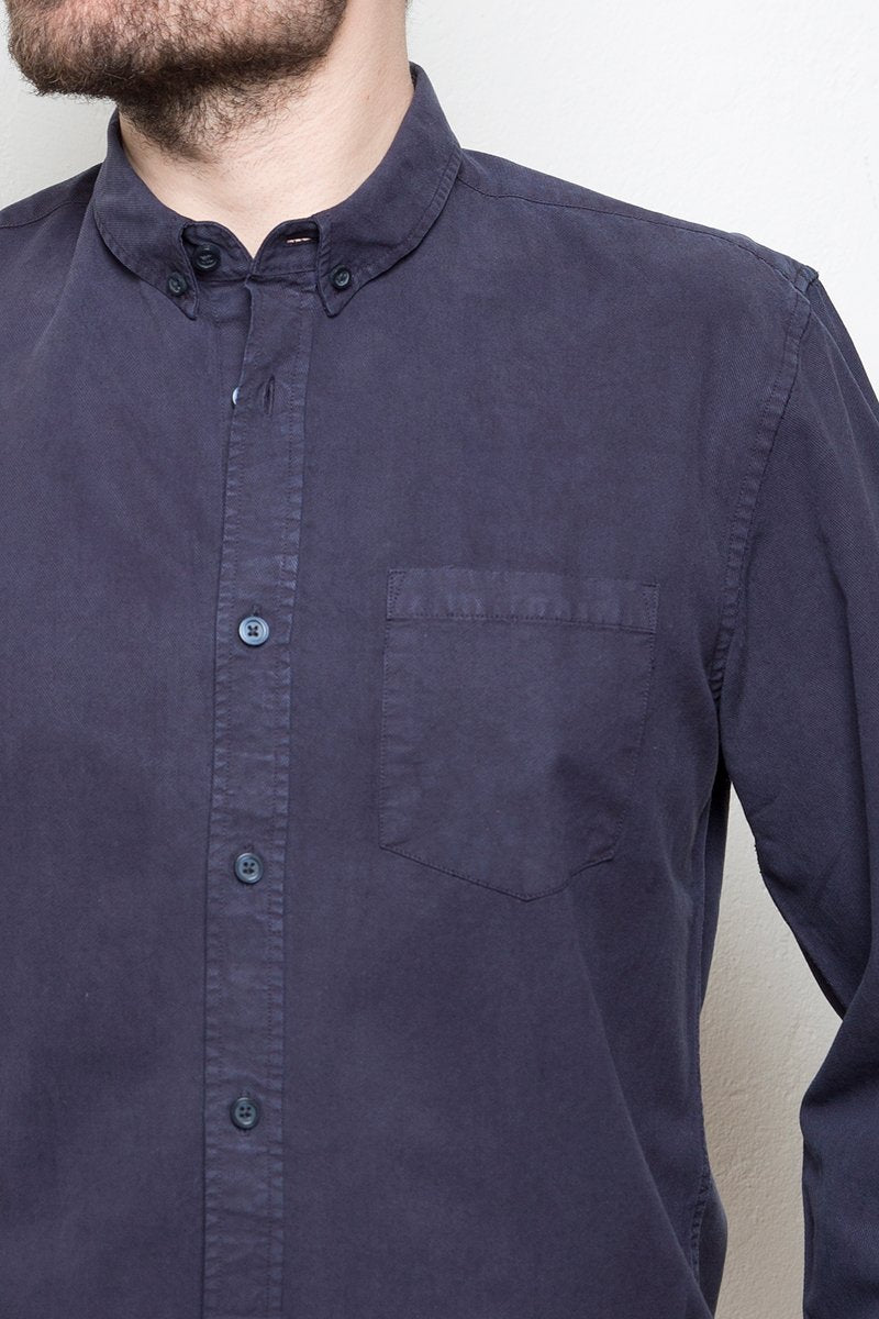 Garment Dye Shirt blue mountain - Coudre Berlin