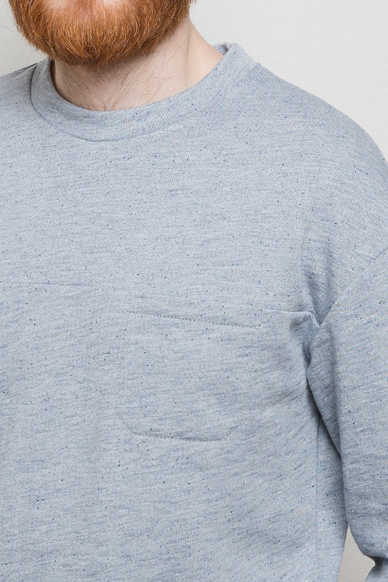 Pocket Sweatshirt light blue - Coudre Berlin