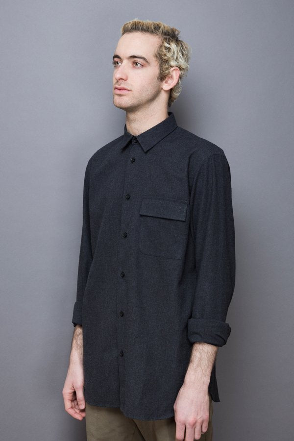 Flannel Shirt graphite grey - Coudre Berlin