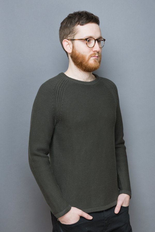 Rib Knit Sweater olive - Coudre Berlin