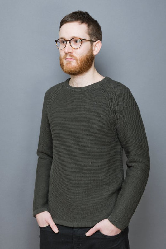 Rib Knit Sweater olive - Coudre Berlin