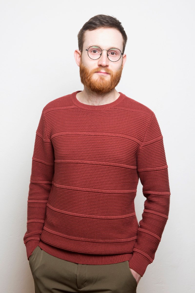 3D Knit Sweater rust - Coudre Berlin