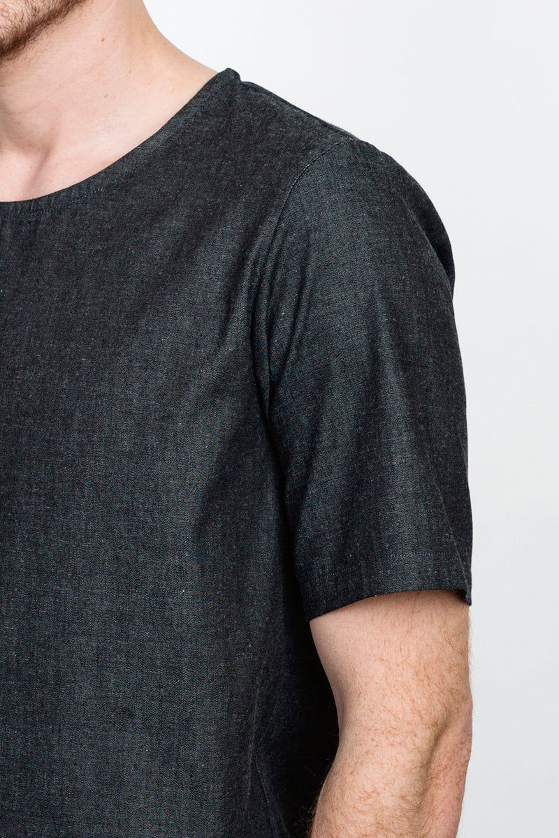 Woven T-Shirt asphalt - Coudre Berlin