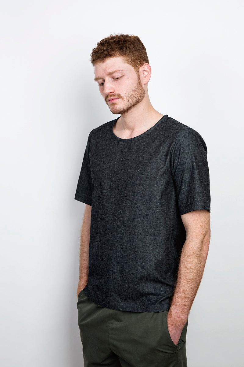 Woven T-Shirt asphalt - Coudre Berlin