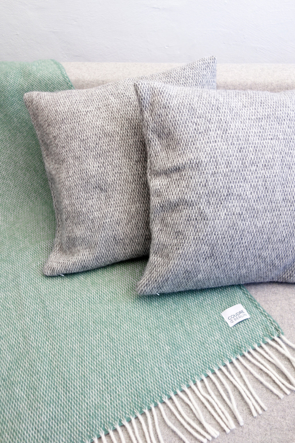 Wolldecke / Kuscheldecke Pickstitch Greenstone - Coudre Berlin