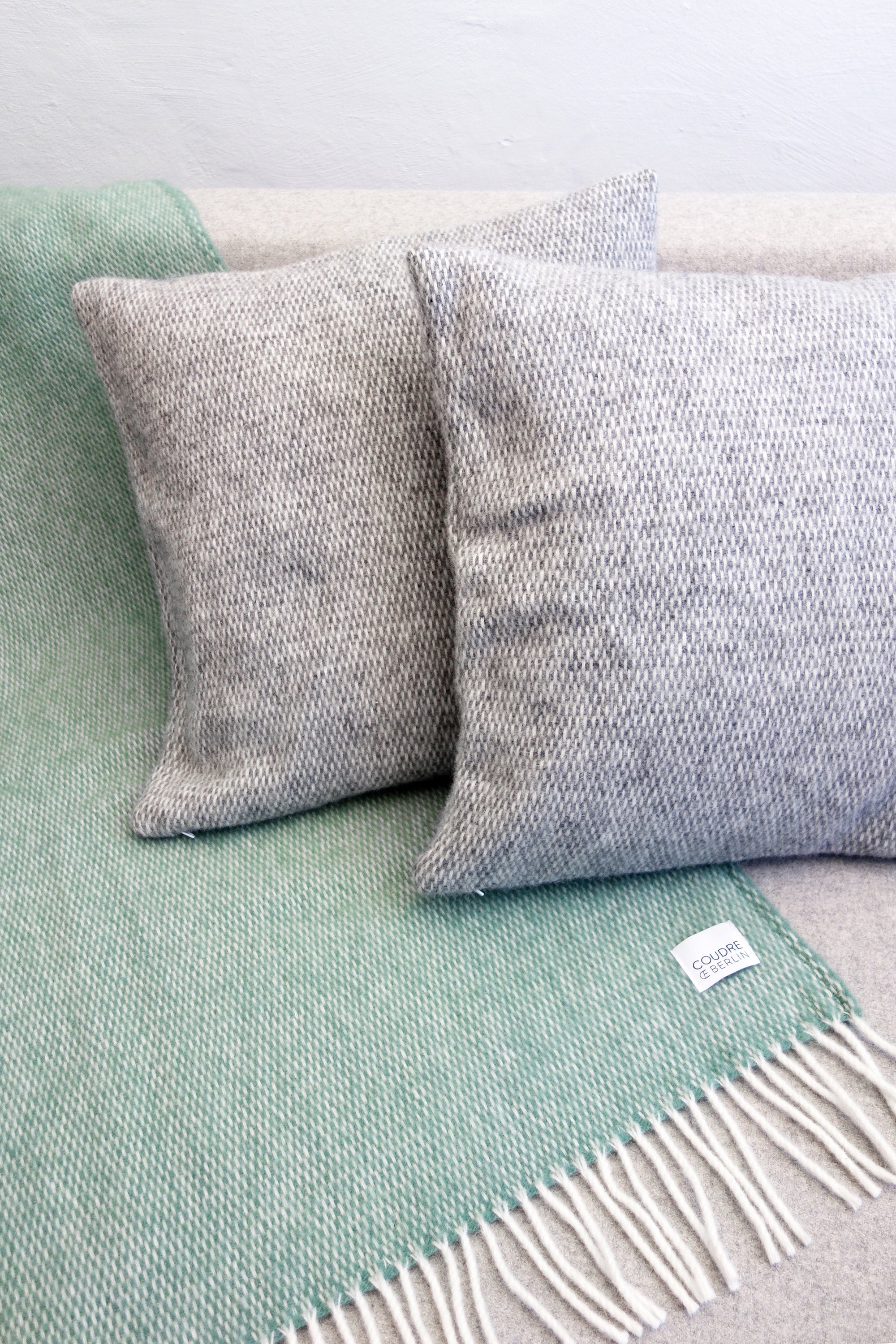 Wolldecke / Kuscheldecke Pickstitch Greenstone - Coudre Berlin