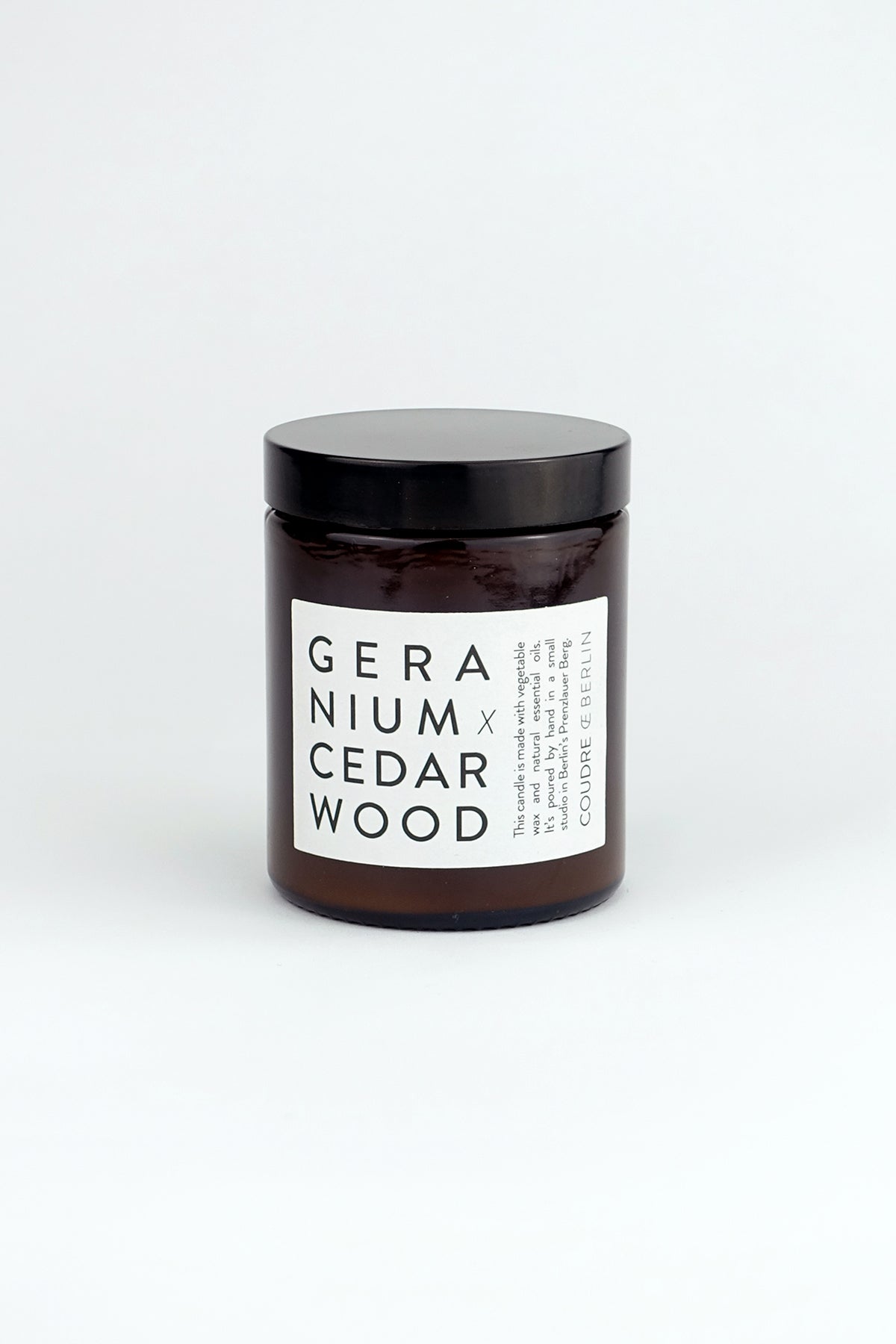 geranium x cedarwood / ESSENTIALS Duftkerze - Coudre Berlin