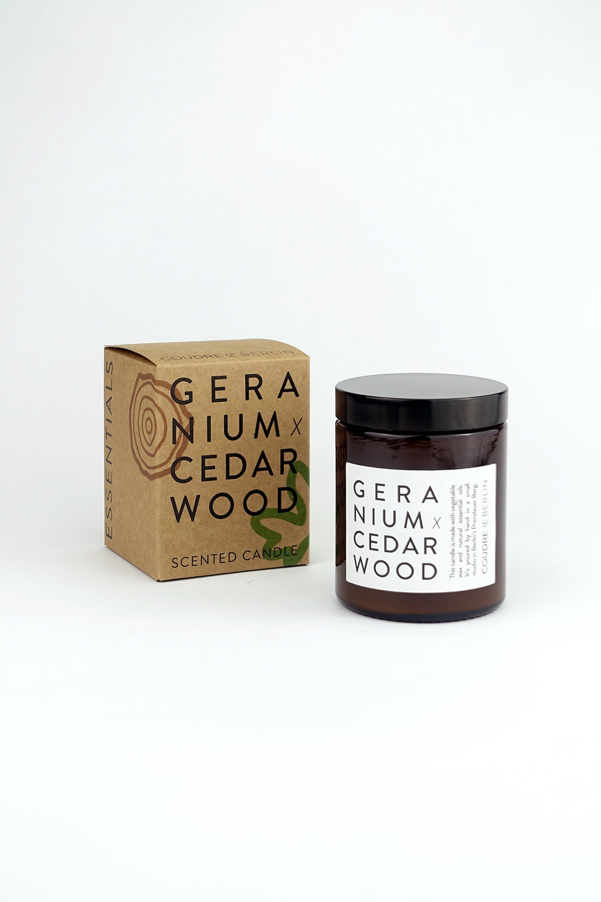 geranium x cedarwood / ESSENTIALS Duftkerze - Coudre Berlin