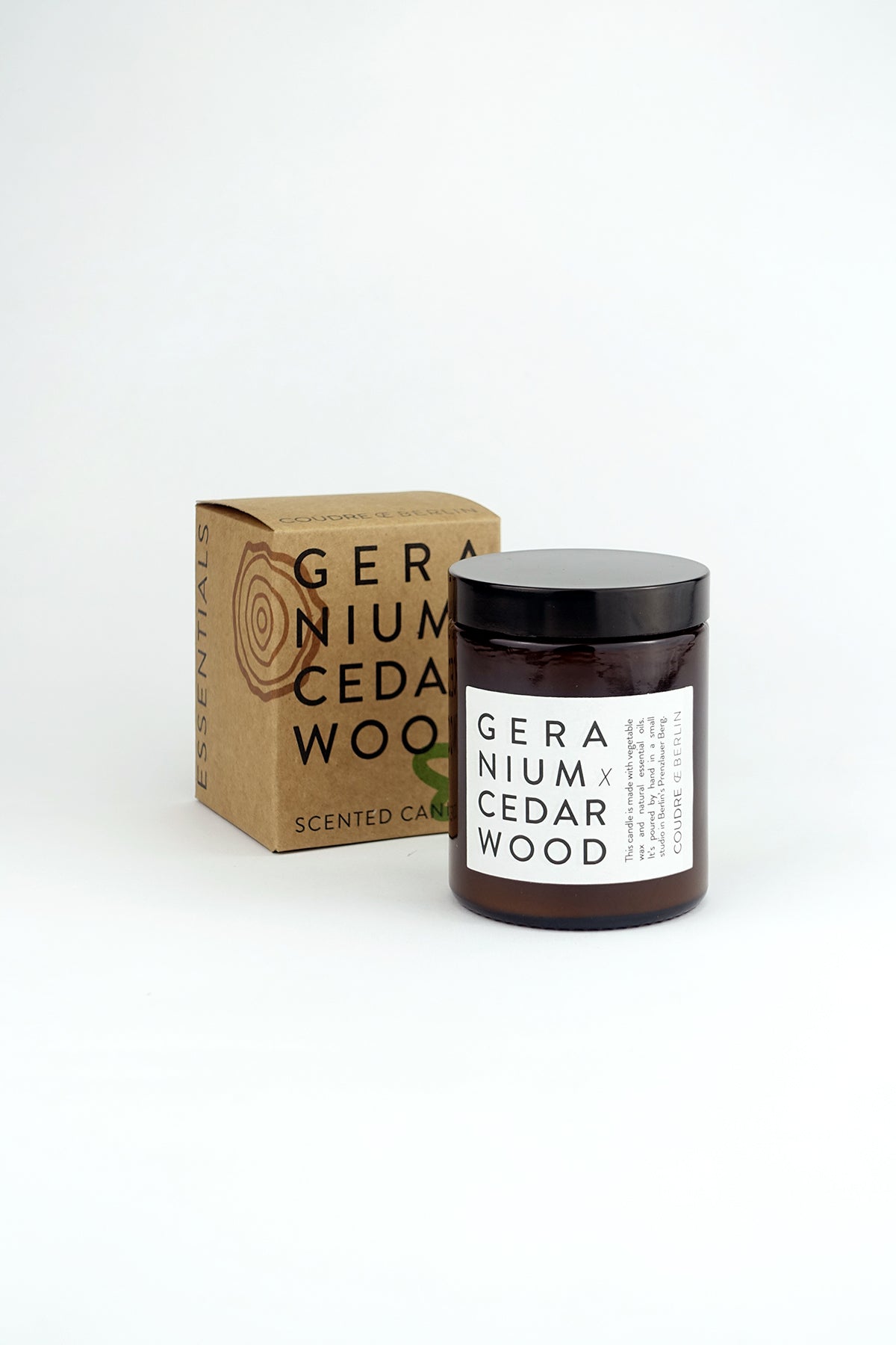 geranium x cedarwood / ESSENTIALS Duftkerze - Coudre Berlin