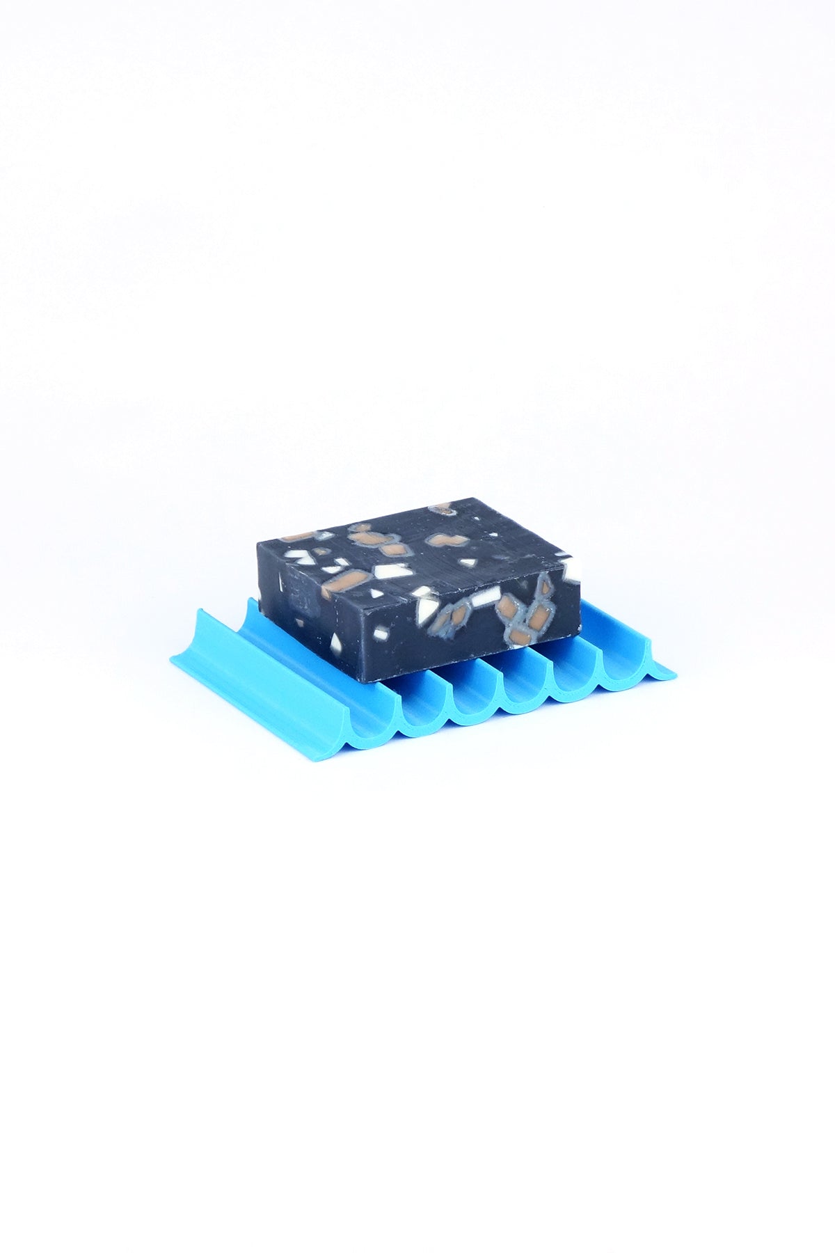 Seifenschale aus recyceltem PET / recycled PET soap dish ocean blue wave - Coudre Berlin