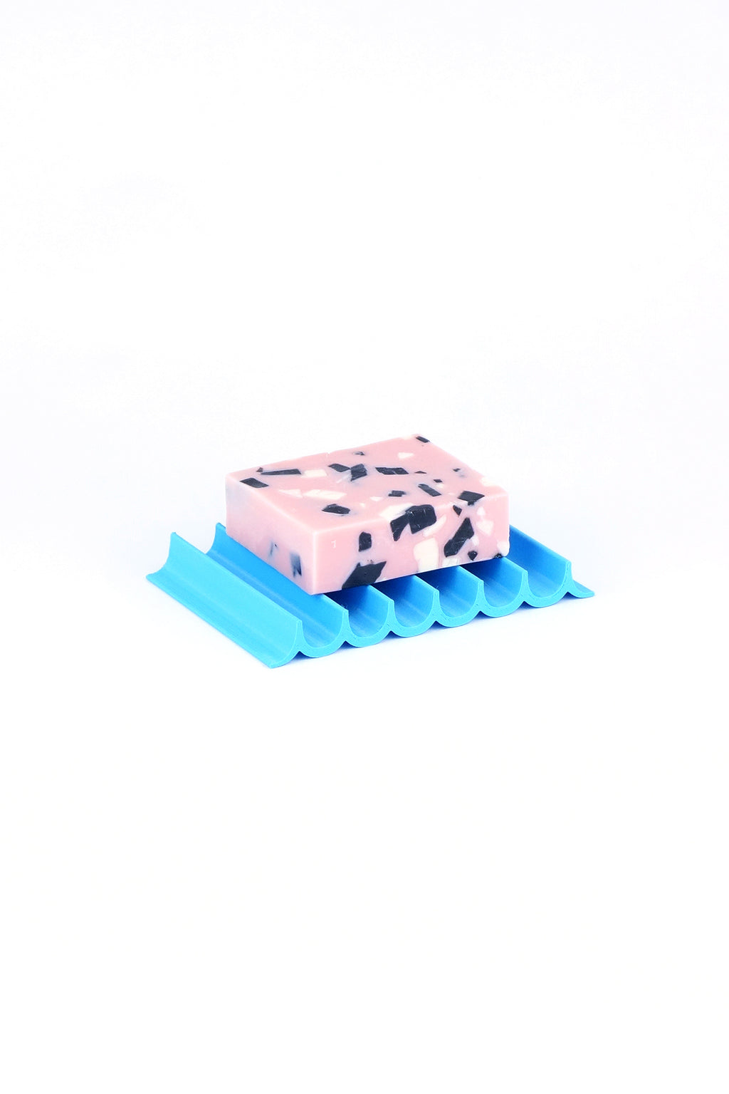 Seifenschale aus recyceltem PET / recycled PET soap dish ocean blue wave - Coudre Berlin