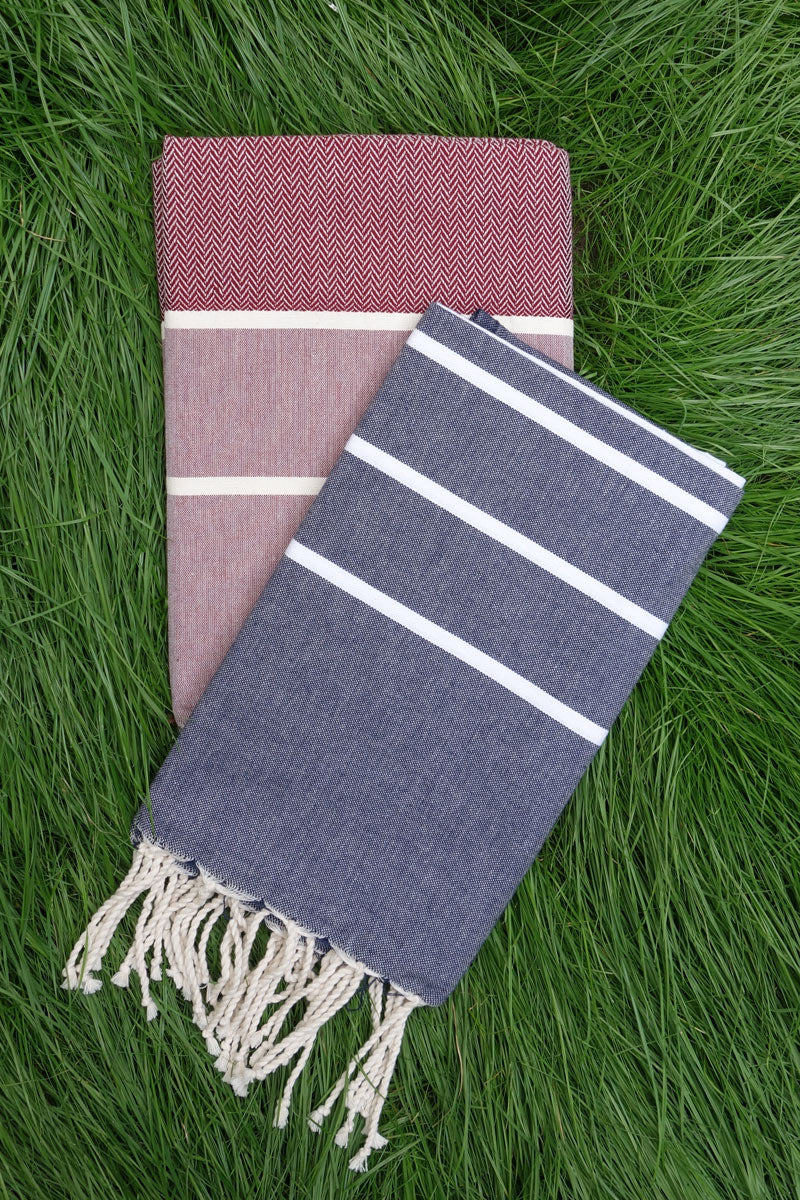 Hamam Blanket Stripe denim - Coudre Berlin