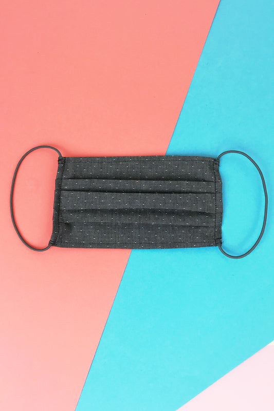 Mund und Nasenschutz grau gepunktet - Coudre Berlin