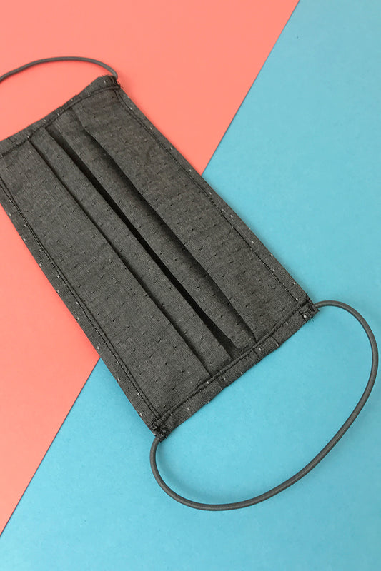 Mund und Nasenschutz grau gepunktet - Coudre Berlin