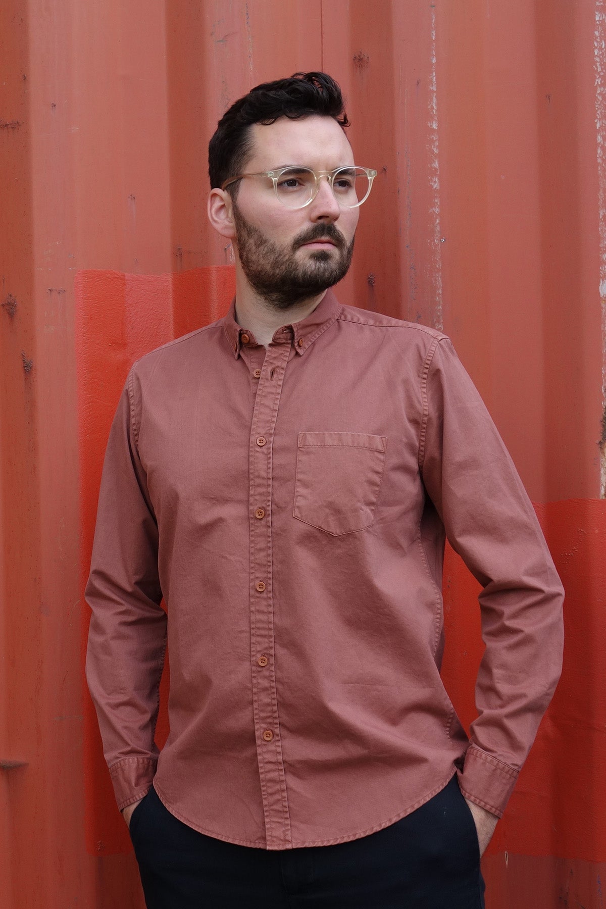 Garment Dye Shirt rust - Coudre Berlin