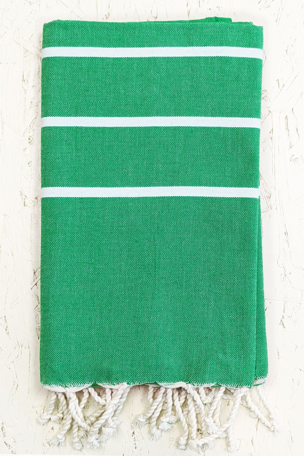 Hamam Blanket green stripe - Coudre Berlin