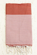 Hamam Blanket honeycomb rust - Coudre Berlin