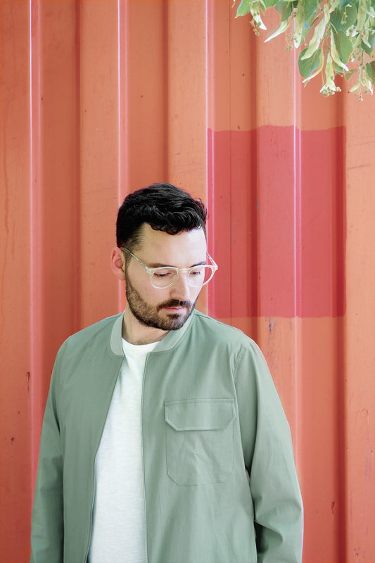 Light Bomber Jacket greenstone - Coudre Berlin