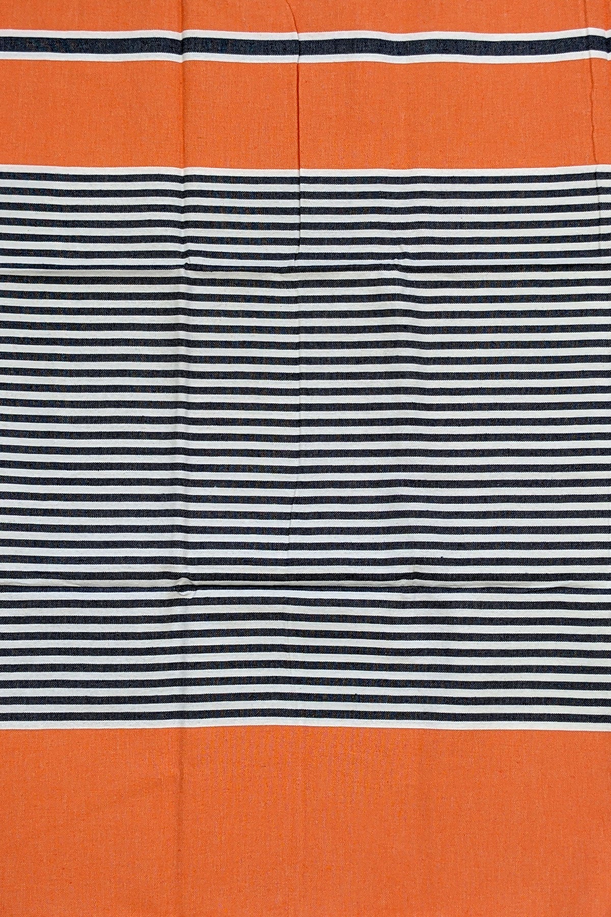 Hamam Blanket orange/blue striped - Coudre Berlin