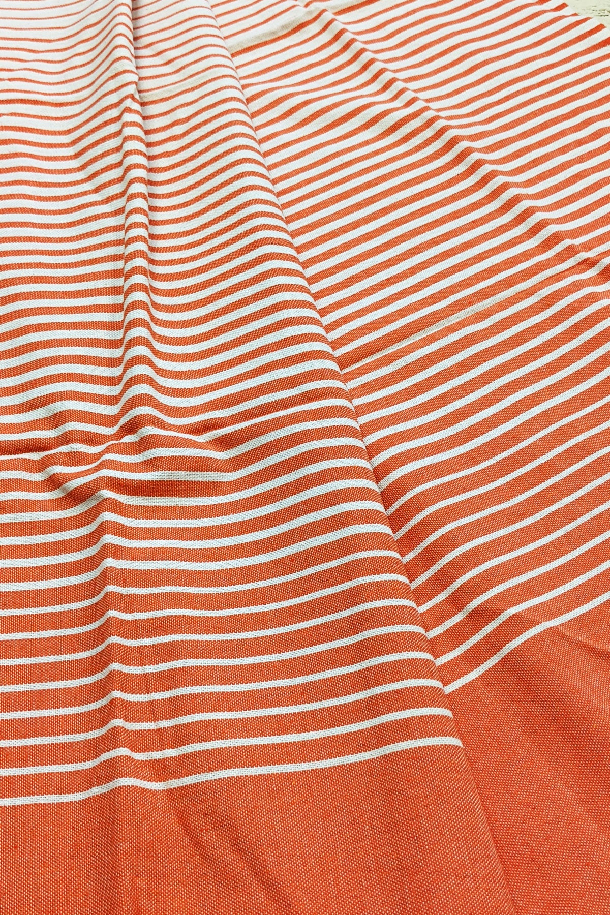 Hamam Blanket orange stripes - Coudre Berlin