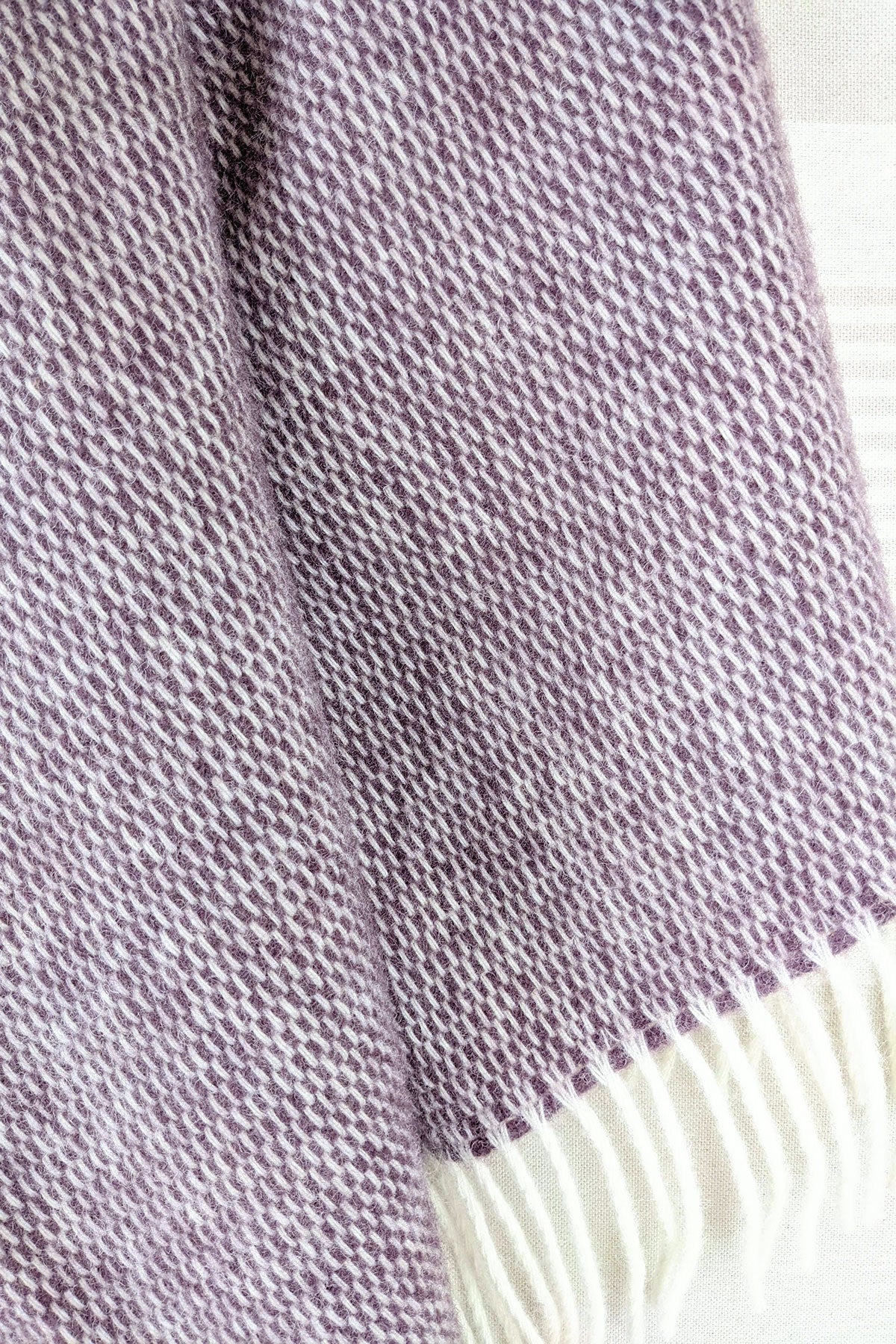 Wolldecke / Kuscheldecke pickstitch plum - Coudre Berlin