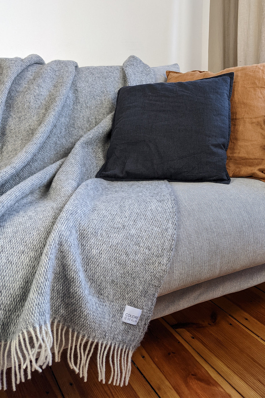 Wolldecke / Kuscheldecke Pickstitch Granite - Coudre Berlin
