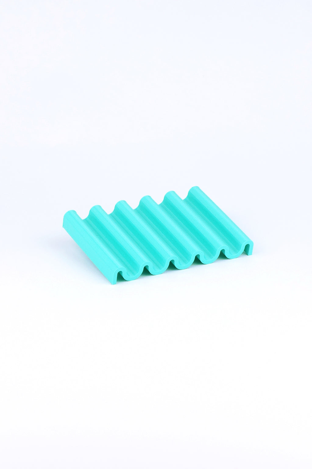 Seifenschale aus recyceltem PET / recycled PET soap dish caribbean teal onda - Coudre Berlin