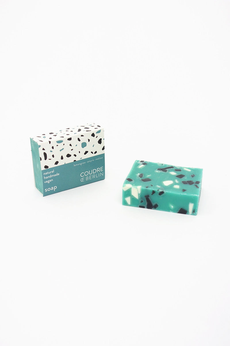 Handcrafted natural soap bar greenstone - Coudre Berlin