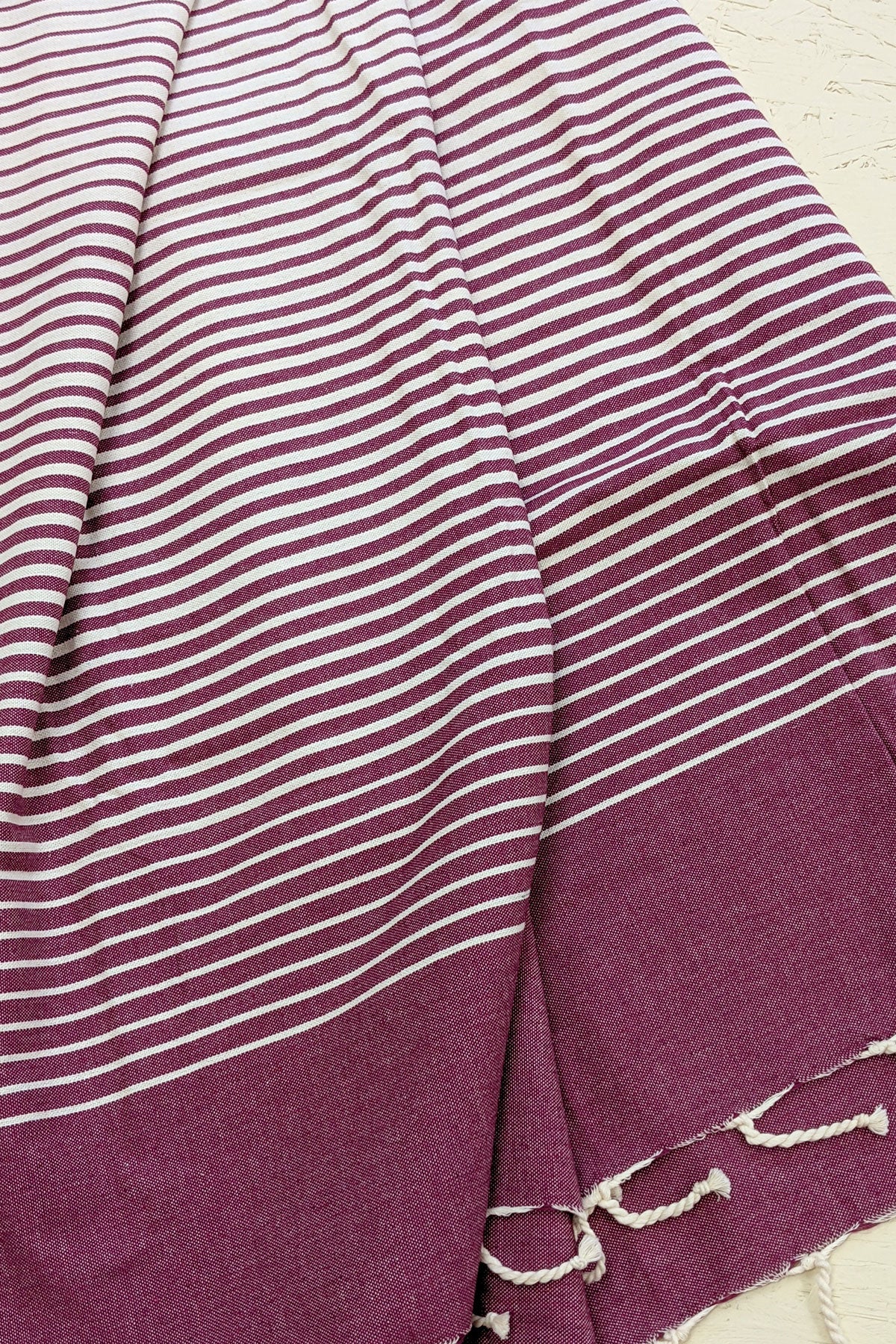 Hamam Blanket gradient stripe berry - Coudre Berlin