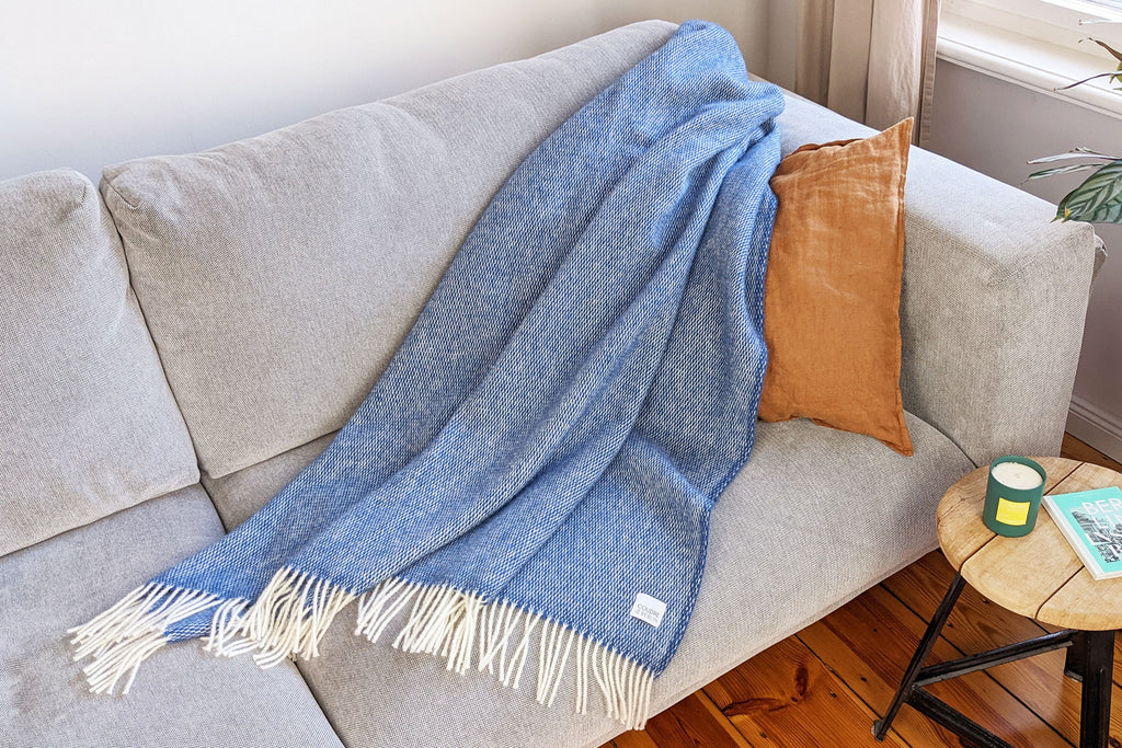 Wolldecke / Kuscheldecke pickstitch rain - Coudre Berlin