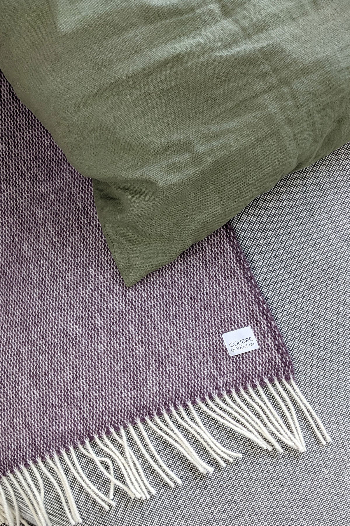 Wolldecke / Kuscheldecke pickstitch plum - Coudre Berlin